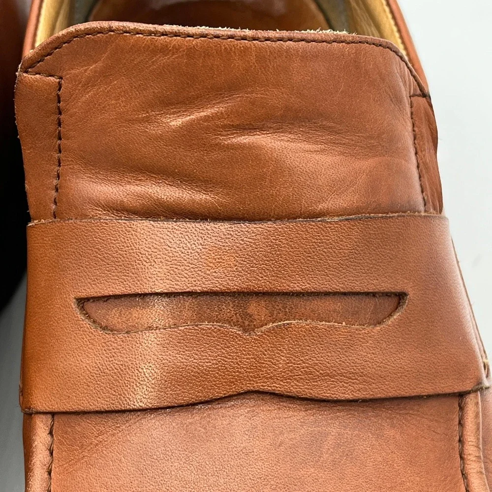 Samuel Hubbard Men's 8.5 M Ivy Legend Penny Loafer Whisky Leather Vibram‎ S 10W